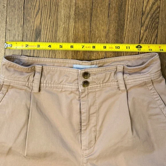 Everlane Womens Pleated Chino Pants Tan Khaki High Waist Straight Leg Size 2 - Picture 7 of 7